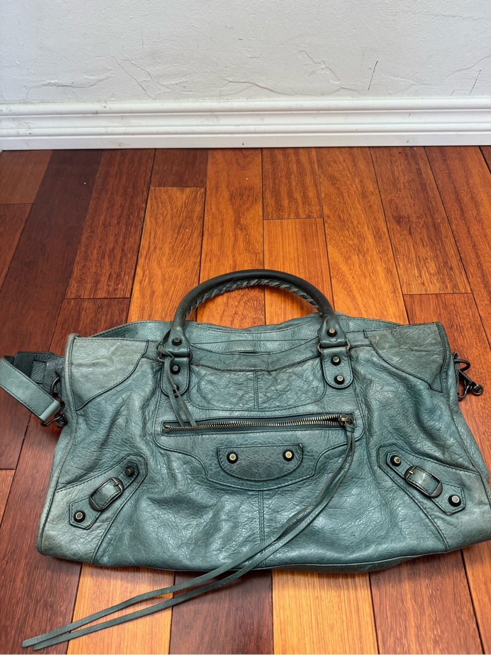 Balenciaga Medium City Bag in Green- Women Bags
